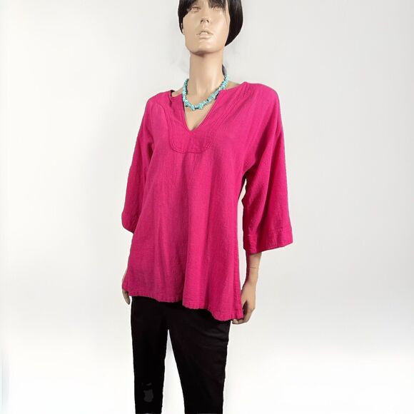 New Hero Pink Native American Shirt Cotton Large - Picture 4 of 9